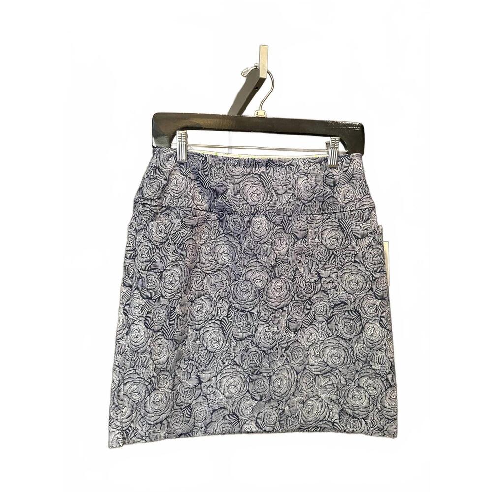 NEW SWING CONTROL women's swing skort in navy/white print